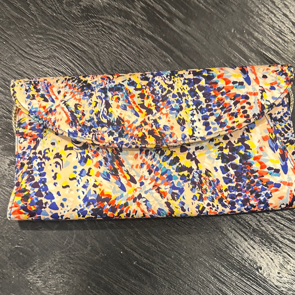 Lk Bennett Multicolor Patterned Clutch - image 4